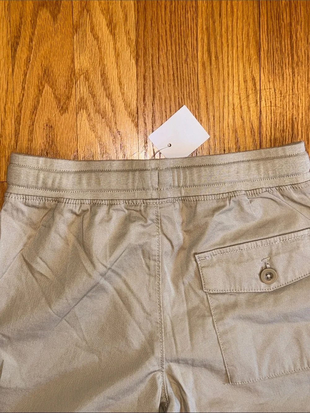 NWT Boys JCrew /Crewcuts Casual Light Tan/khaki Drawstring Pants size 6